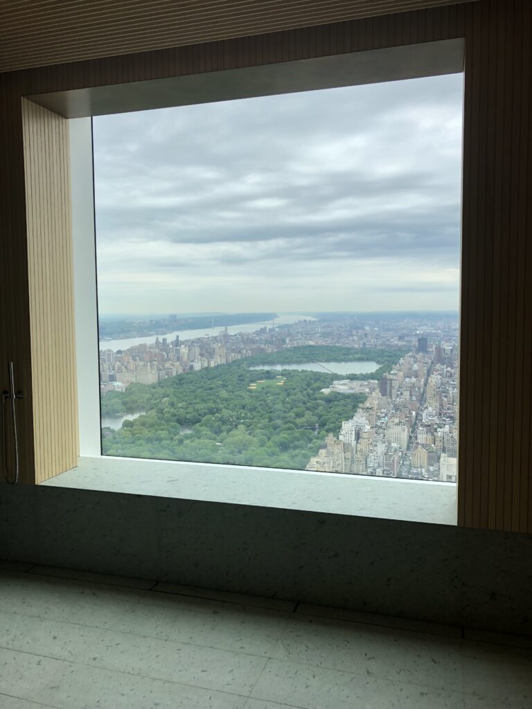 432 Park Ave his bathroom window view of NYC