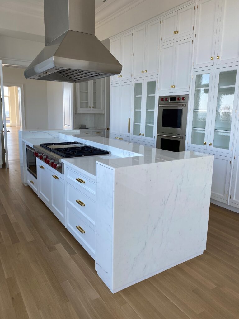 Calacatta marble kitchen