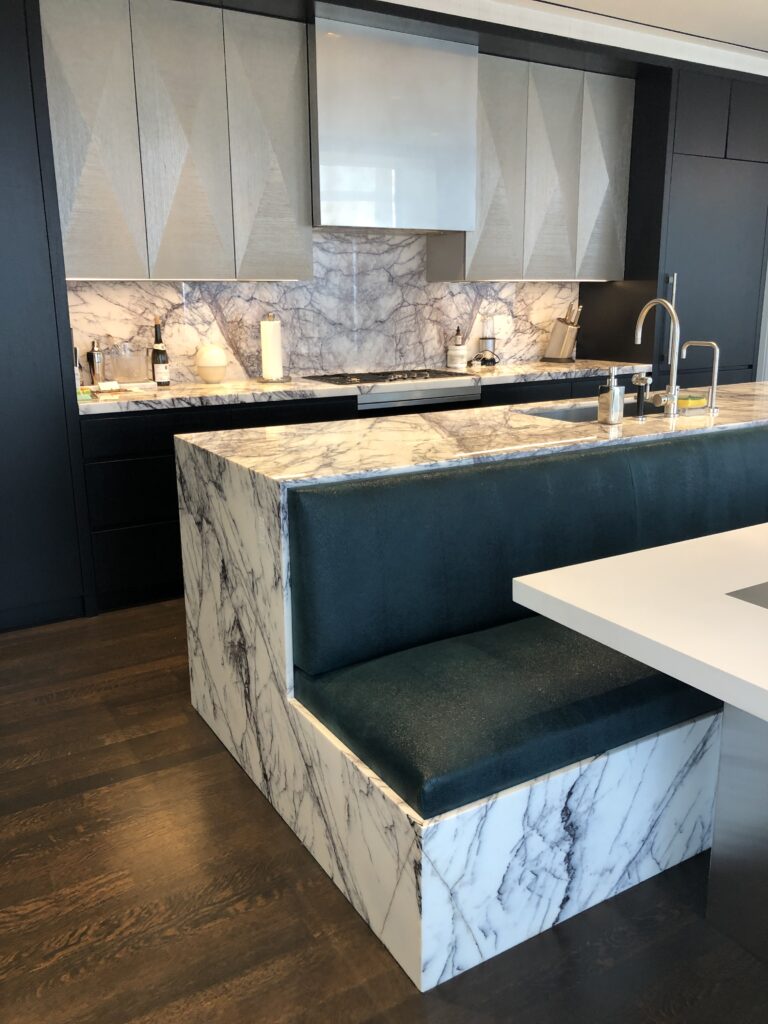 Calacatta Viola marble kitchen