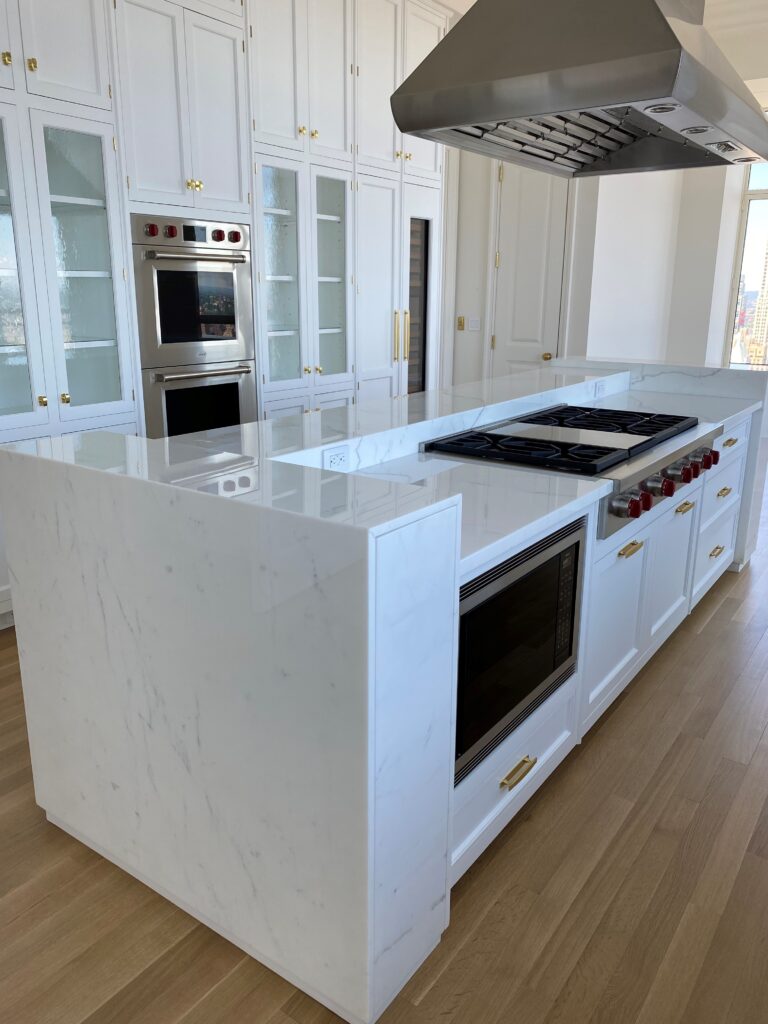 Calacatta marble kitchen