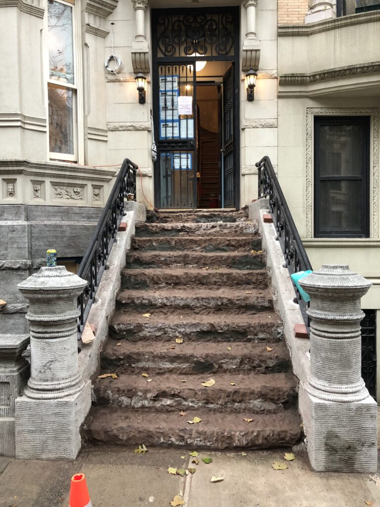 Landmarked NYC townhouse staircase